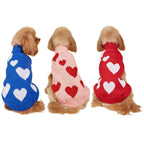 Cute Dog Sweater Heart Pattern