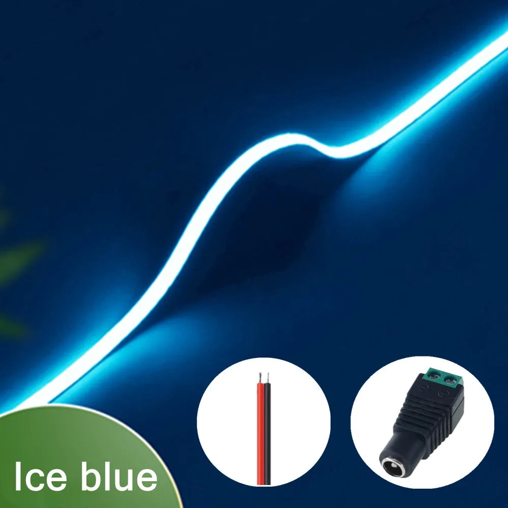 Ultra Thin 12V Colorful COB LED Strip Dimmable