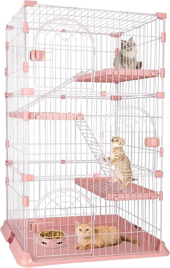 4-Tier Wire Cat Enclosure