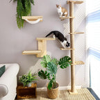 5-Tier Wall-Mounted Cat Tree