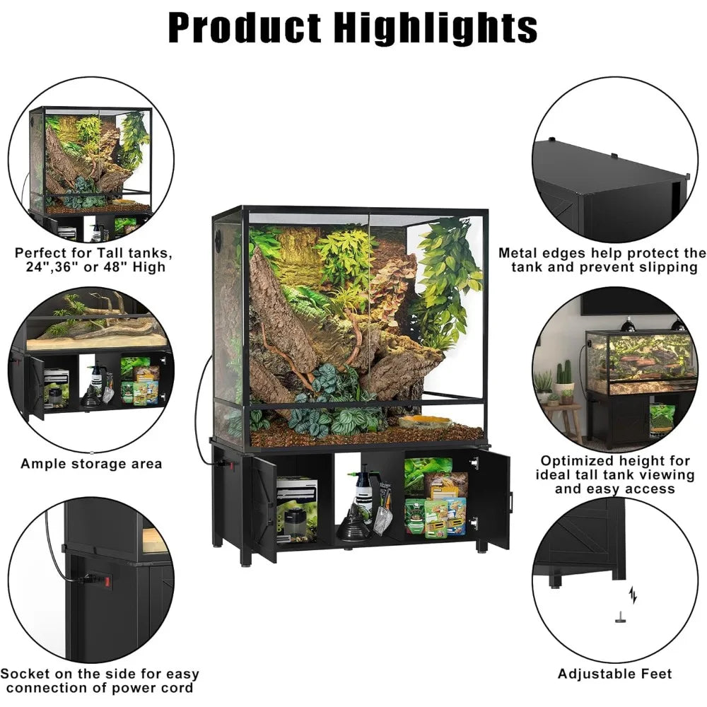 Reptile Tank Stand for 120–230 Gal
