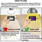 Reptile UVA UVB Fluorescent Lamp Tester
