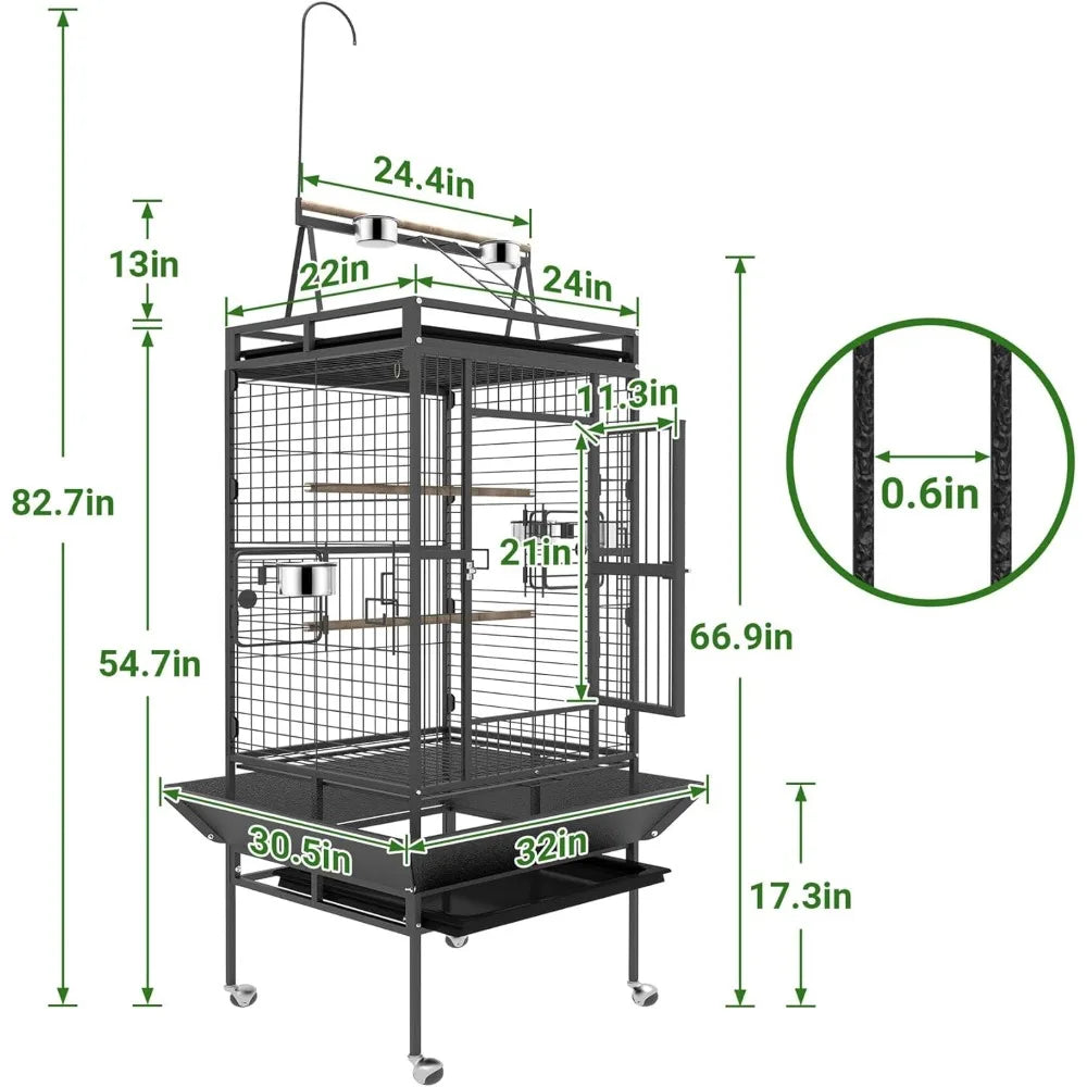 82" Large Bird Cage