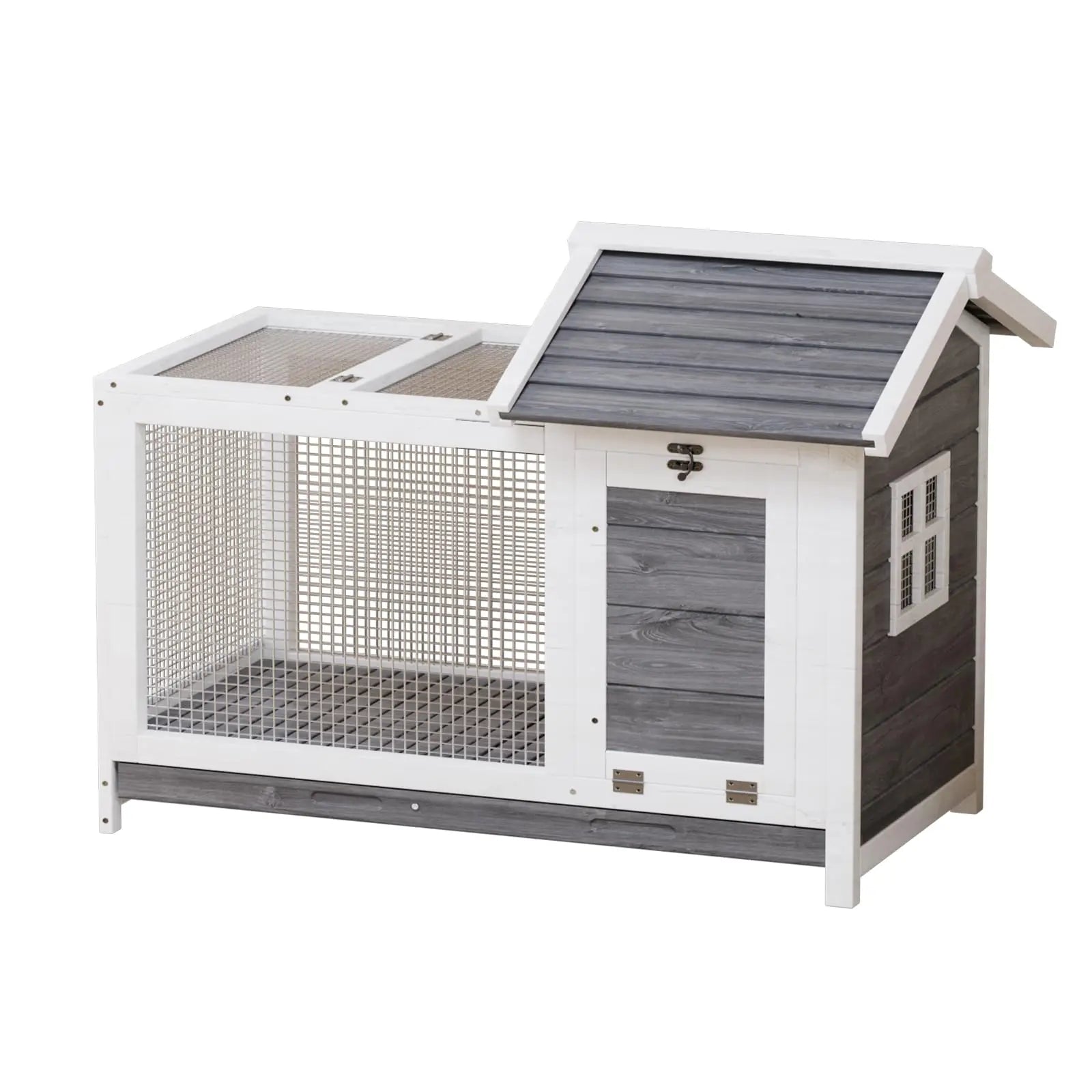 Outdoor Wooden Rabbit Hutch