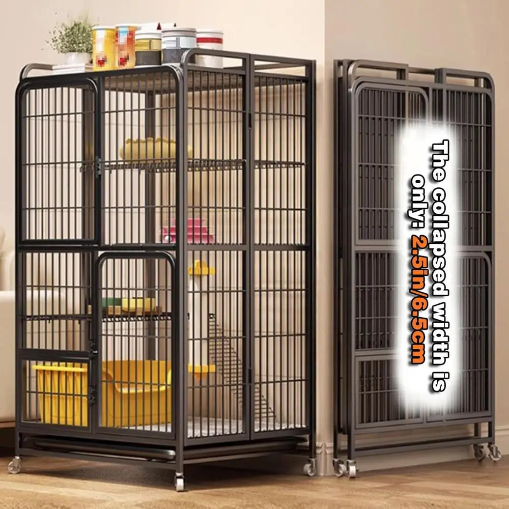4-Tier Folding Cat Enclosure