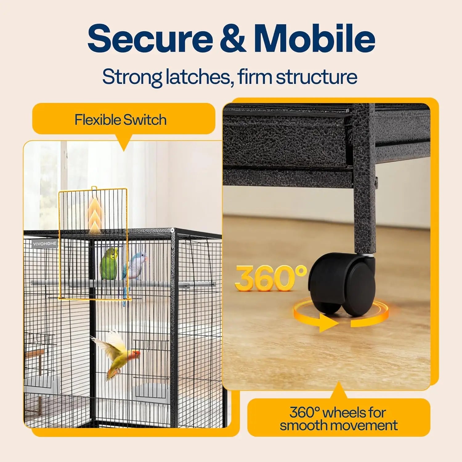30-In Wrought Iron Bird Cage