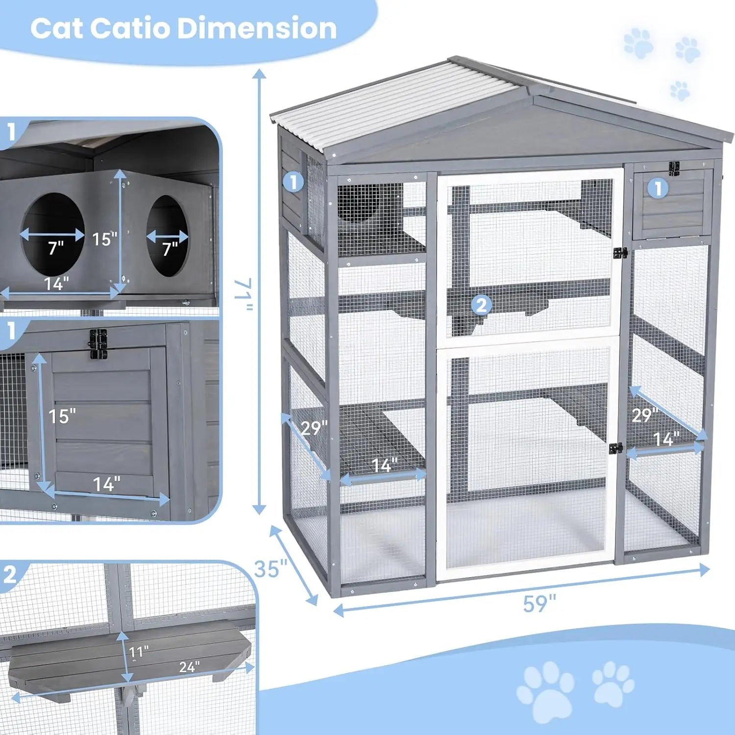 Cat Enclosure 71"