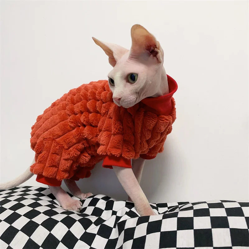 Elegant Warm Sphynx Cat Turtleneck
