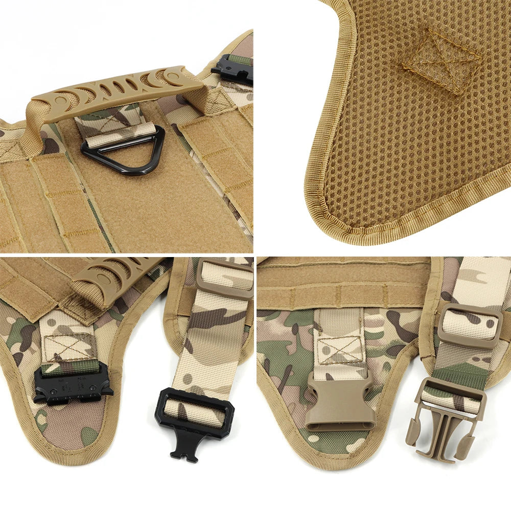 Military Dog Harnesses Tactical Vest