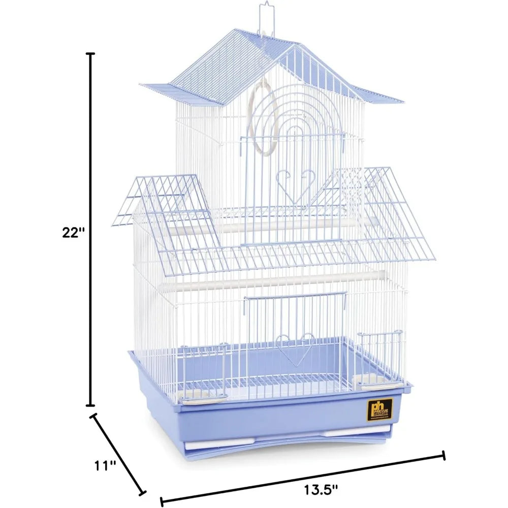 Blue/White Parakeet Cage