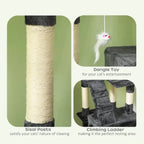 68-inch Multi-Level Cat Tower