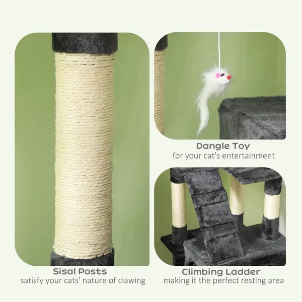 68-inch Multi-Level Cat Tower