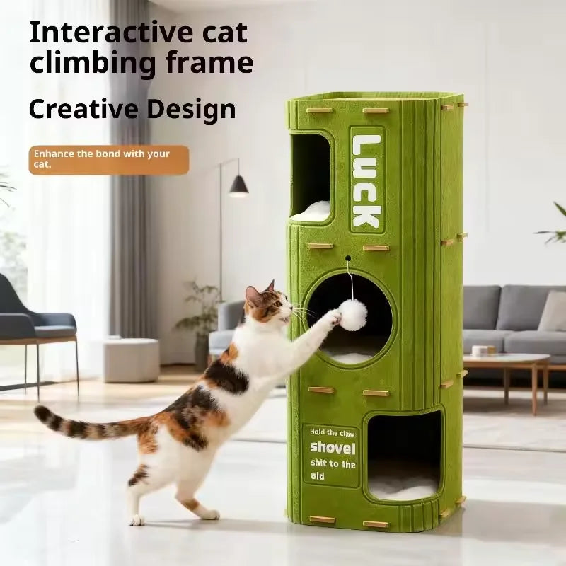 2-Tier Felt Cat House
