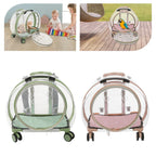 Pink/Green Breathable Cat Carrier