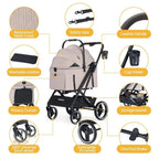 Pet Stroller for Medium or 2 Small Dogs/Cat