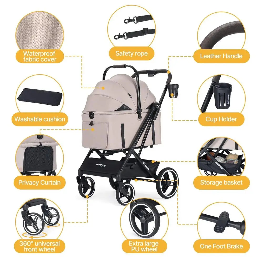 Pet Stroller for Medium or 2 Small Dogs/Cat
