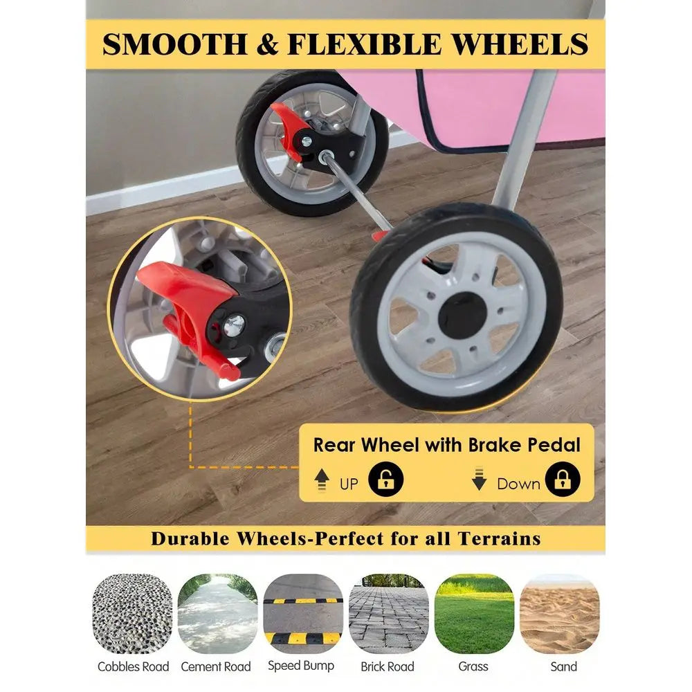 Stroller, 3 Wheels Pet Jogger