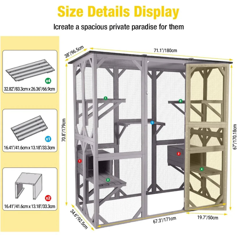 Cat Enclosure Wooden