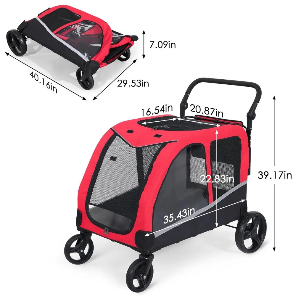 Stroller for L Dogs, for M 2 Dogs