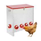 Galvanized Metal Chicken Feeder