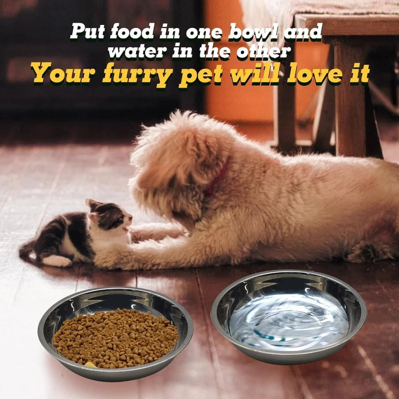 Slip Resistant Stainless Steel Cat Bowl