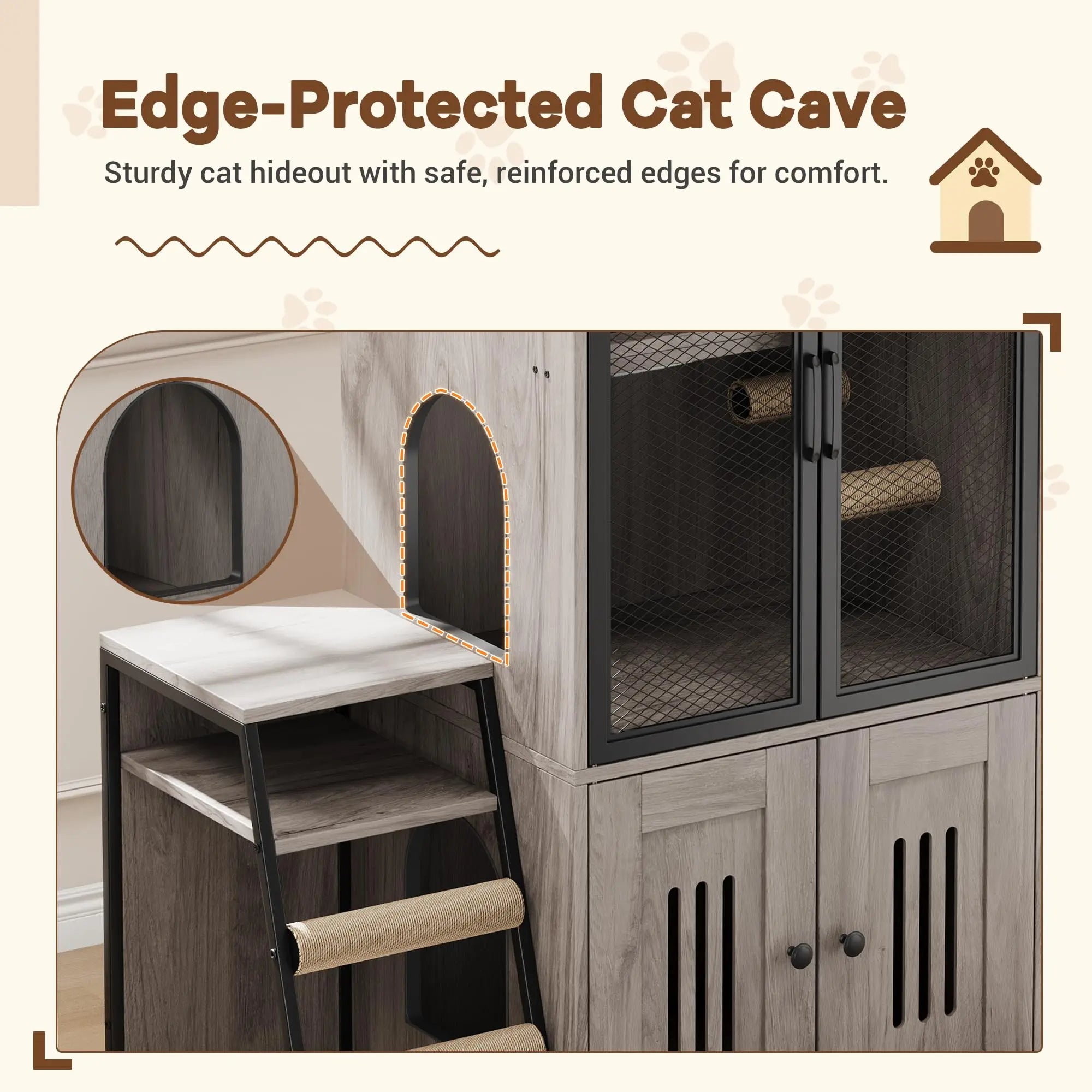 Cat Litter Box Enclosed