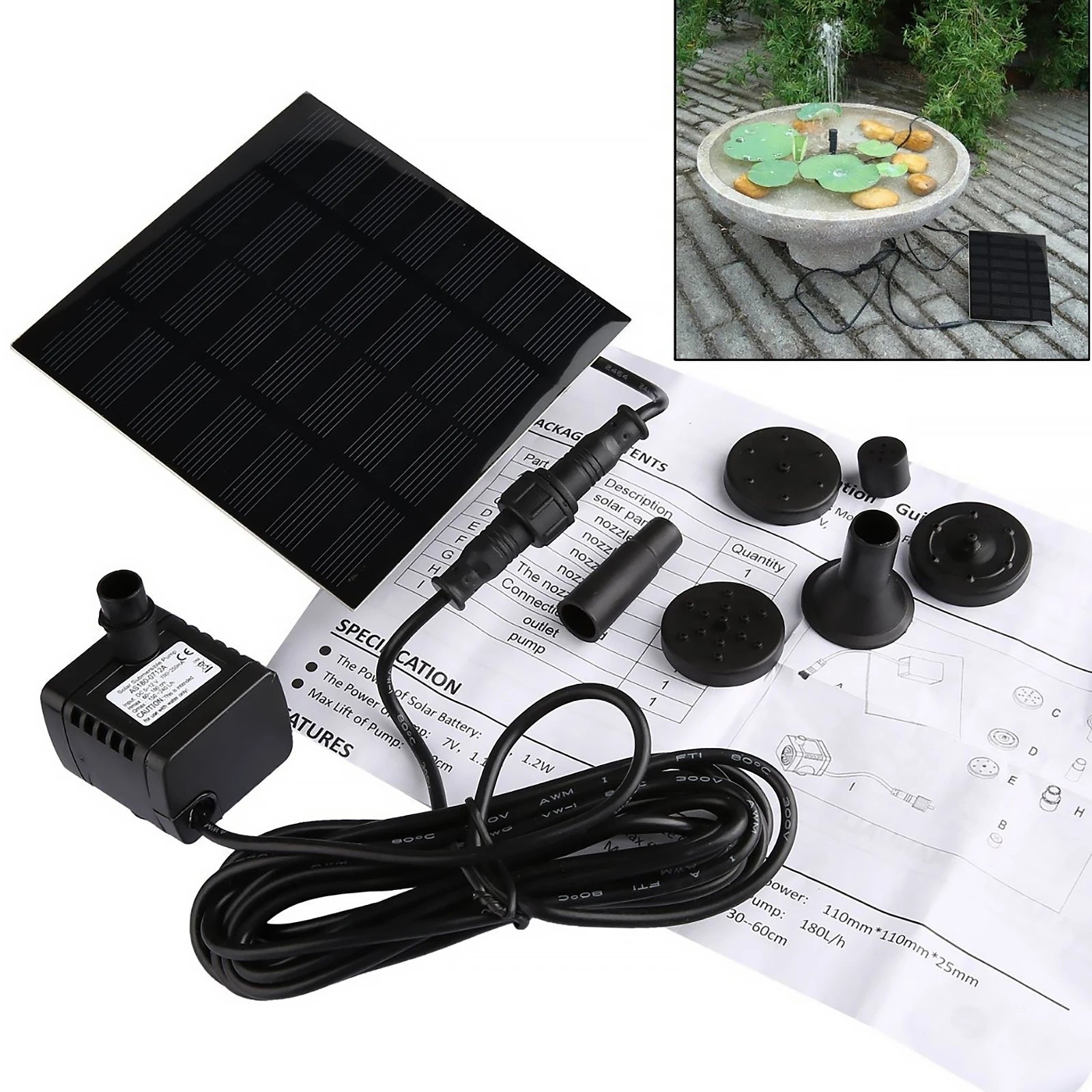 Solar Aquarium Wave Maker
