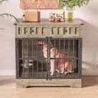 Dog Crate with 2 Drawers, 35.1"