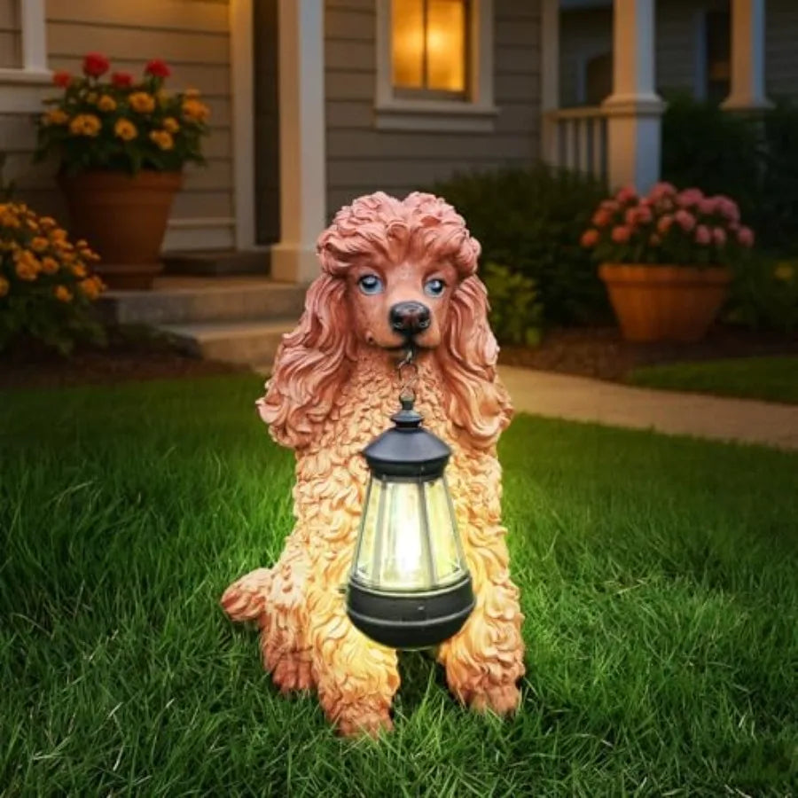 Poodle Statues Outdoor garden sculpture decor