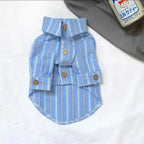 Pet Puppy Cat Thin Striped Shirt