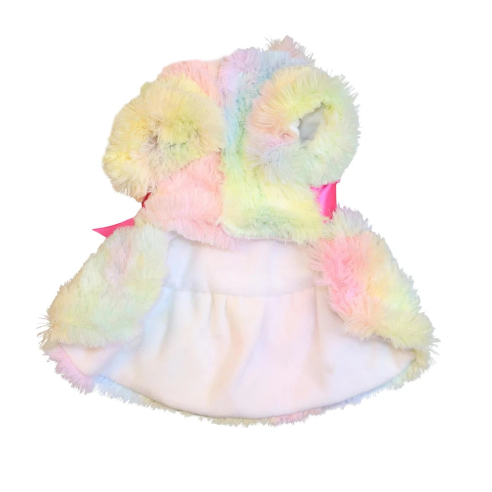 Dog Fluffy Pink Bowknot