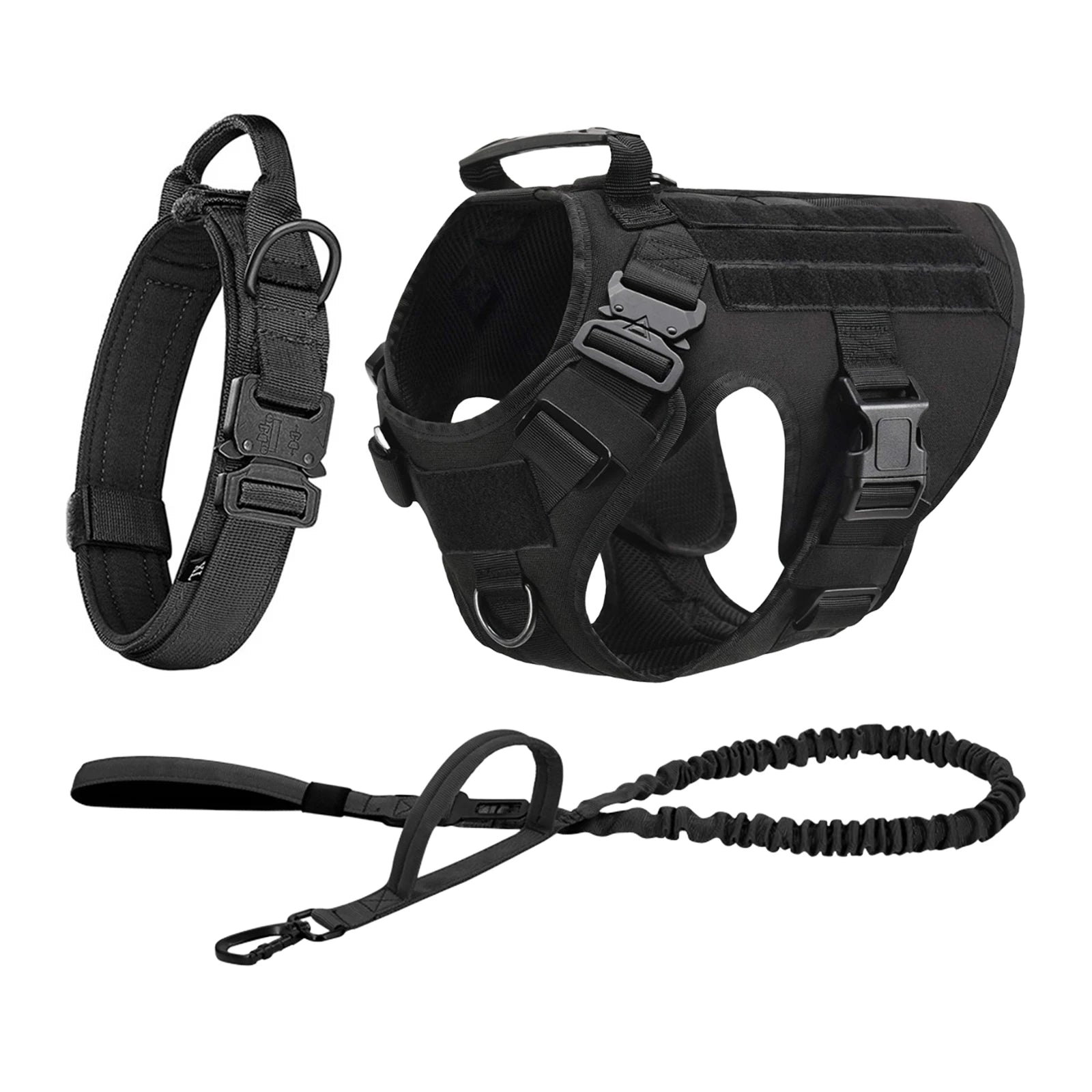 Tactical Harness Collar Leash