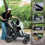 Folding Dog Stroller 1-2 Dogs