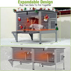 Heated cat house for outside