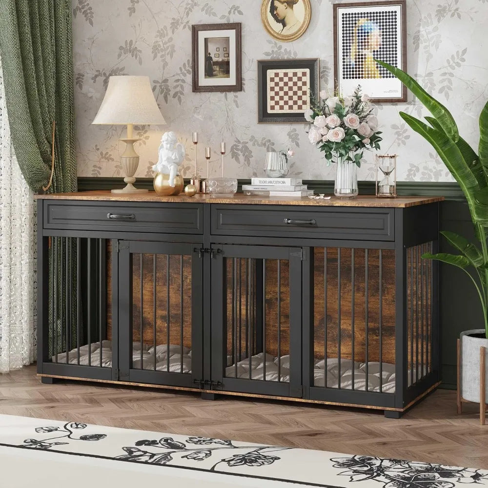 Large Wooden Dog Crate