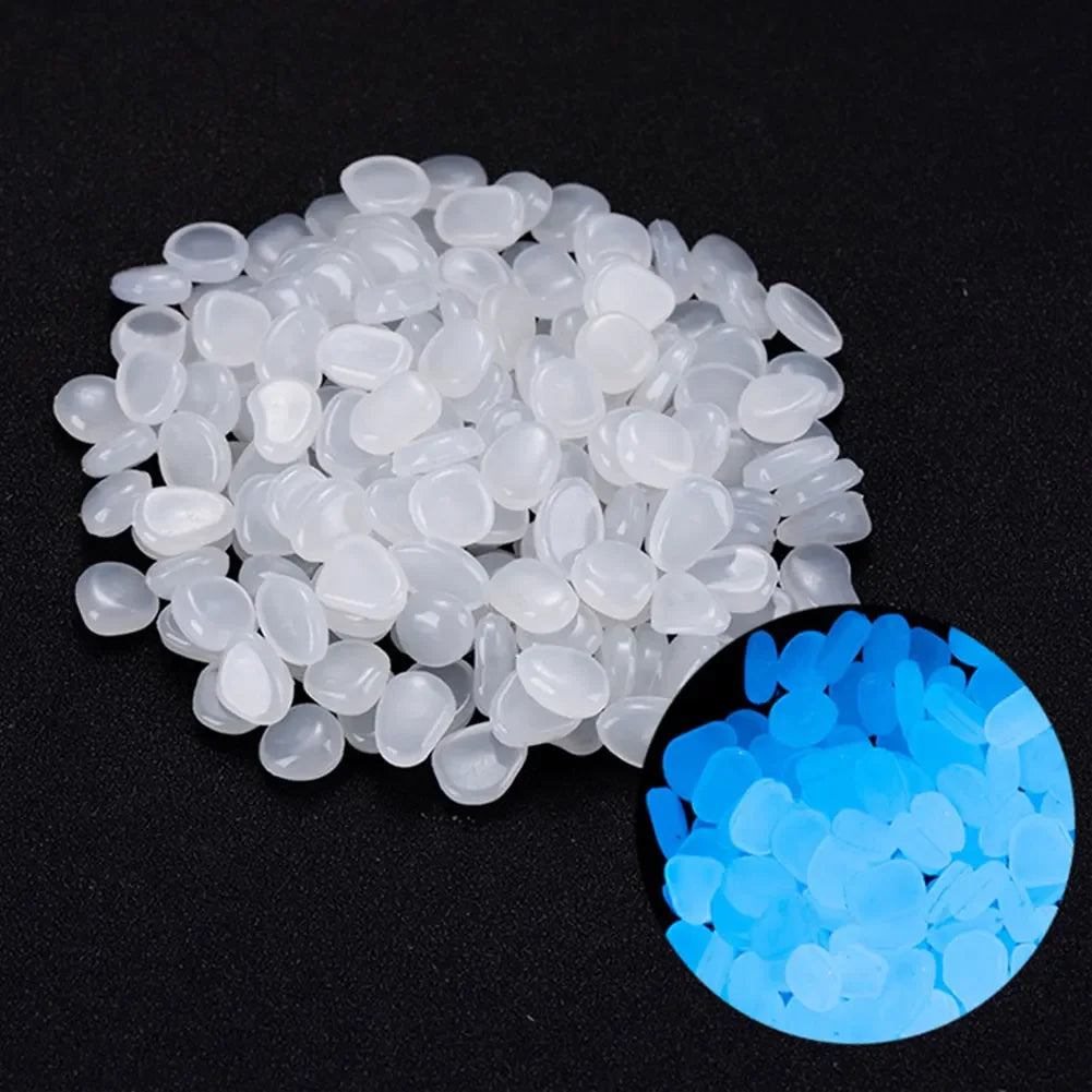 100Pcs Pebbles Glow In The Dark