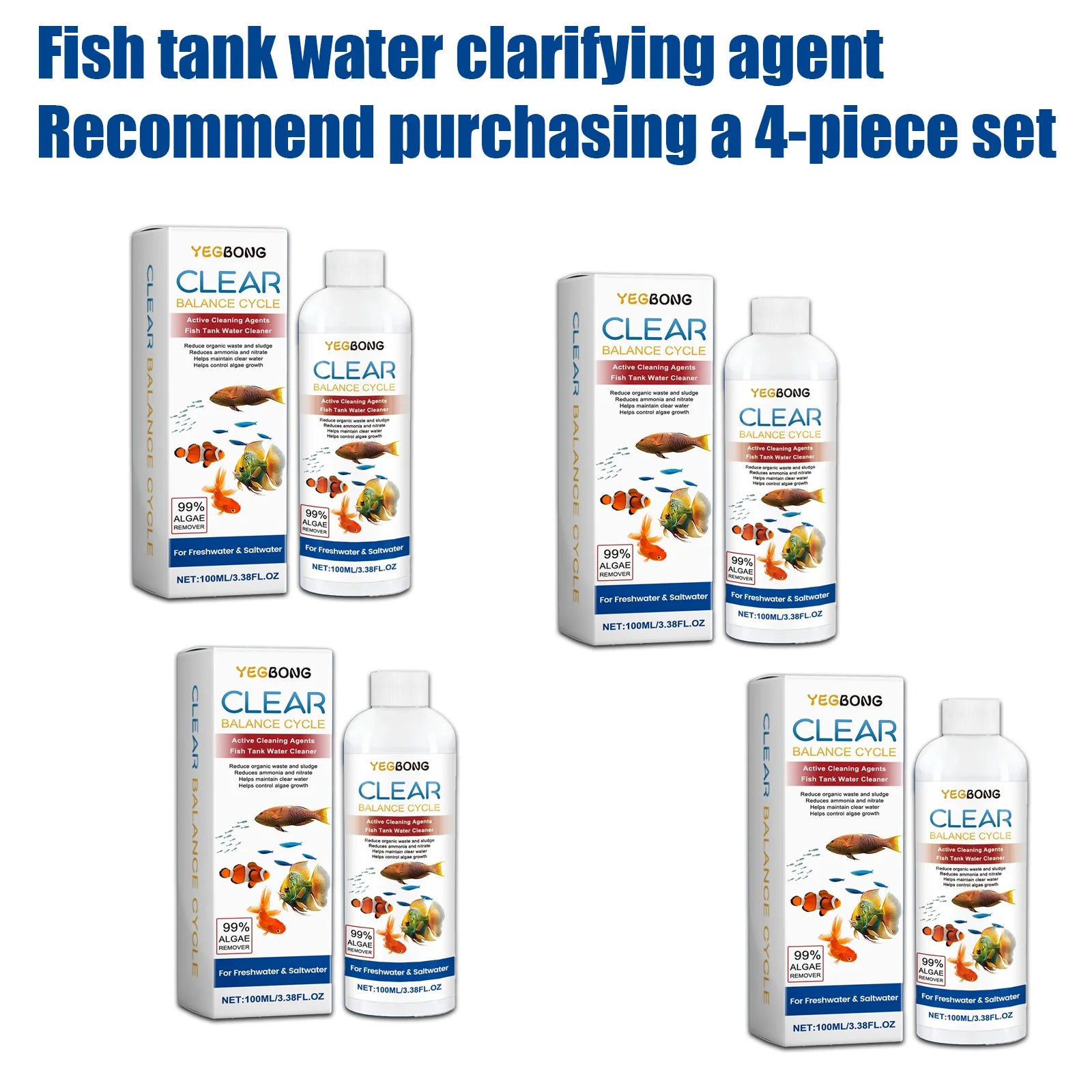 100ml Fish Tank Water Clarifier Safe