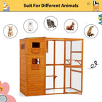 Large Wood Cat Enclosure