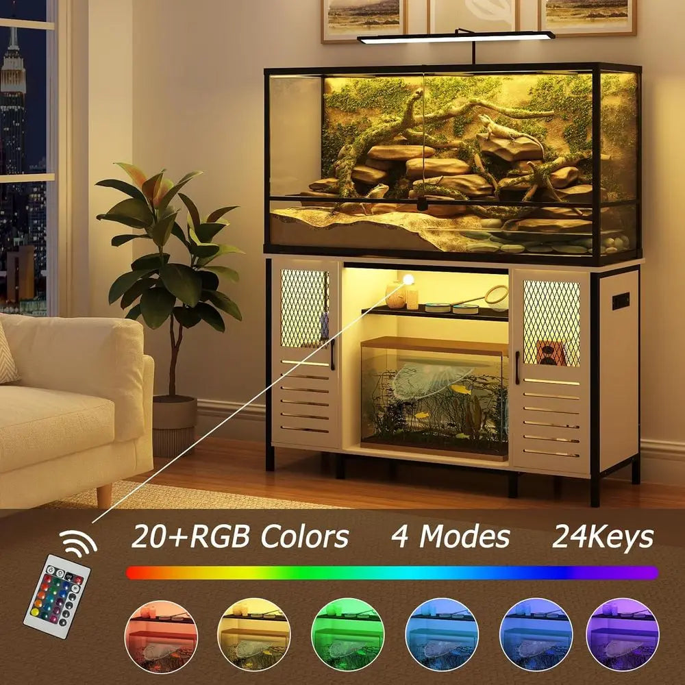 Fish Tank Stand/Outlet 1250lbs capacity