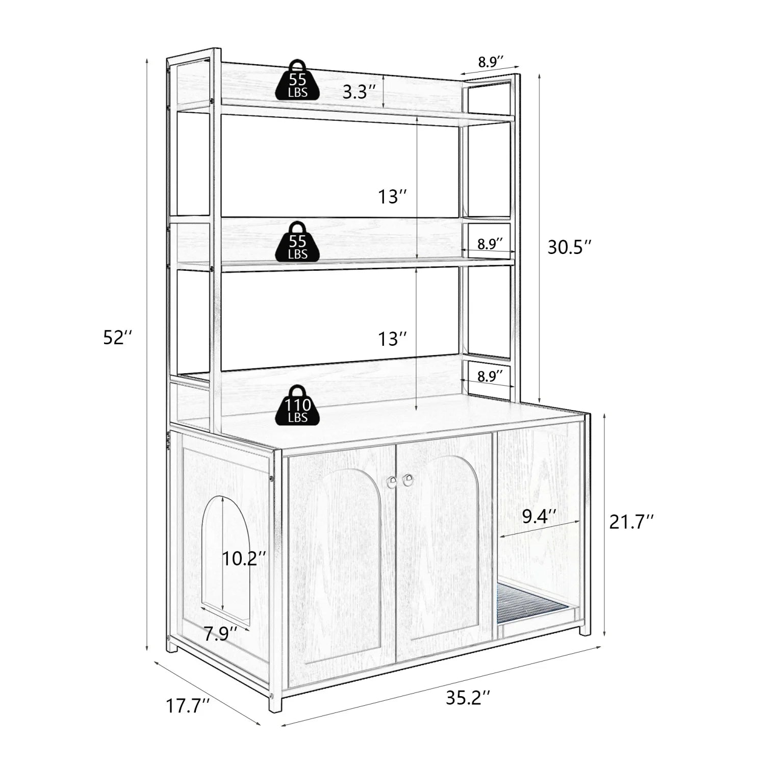 Cat Litter Box Enclosure