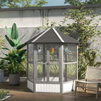 Large Hexagonal Outdoor Aviary