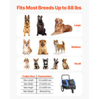 Dog Bike Trailer 2-in-1 Stroller