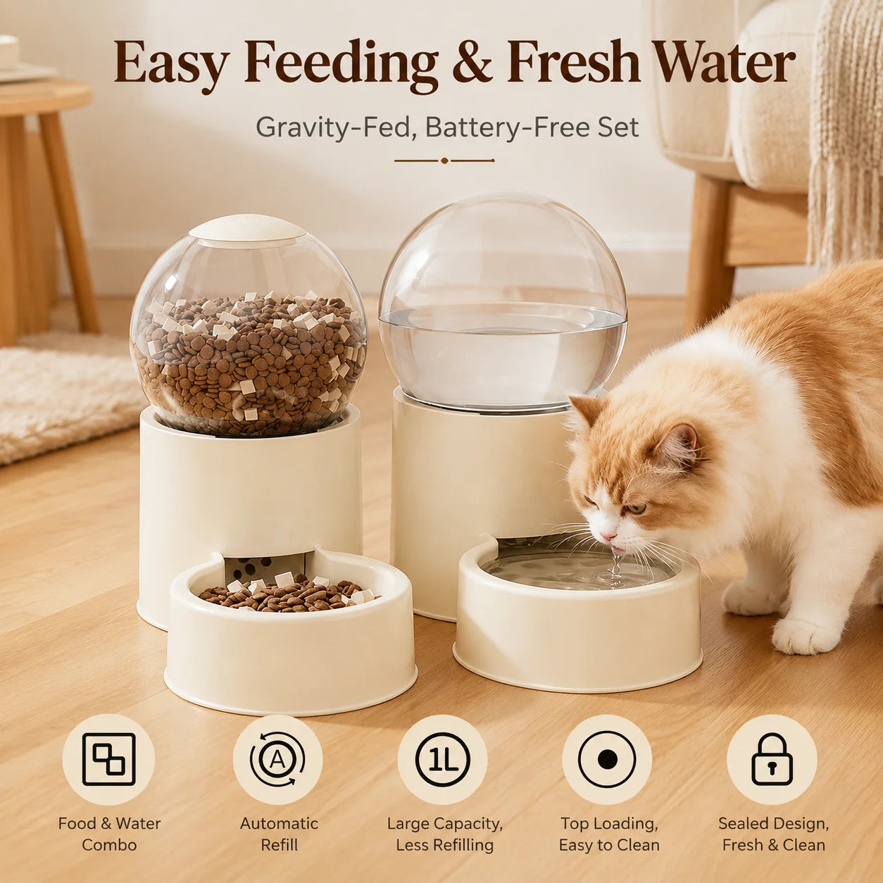 Keep Cats Fed & Hydrated Easily