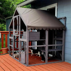 Wooden Cat Enclosure