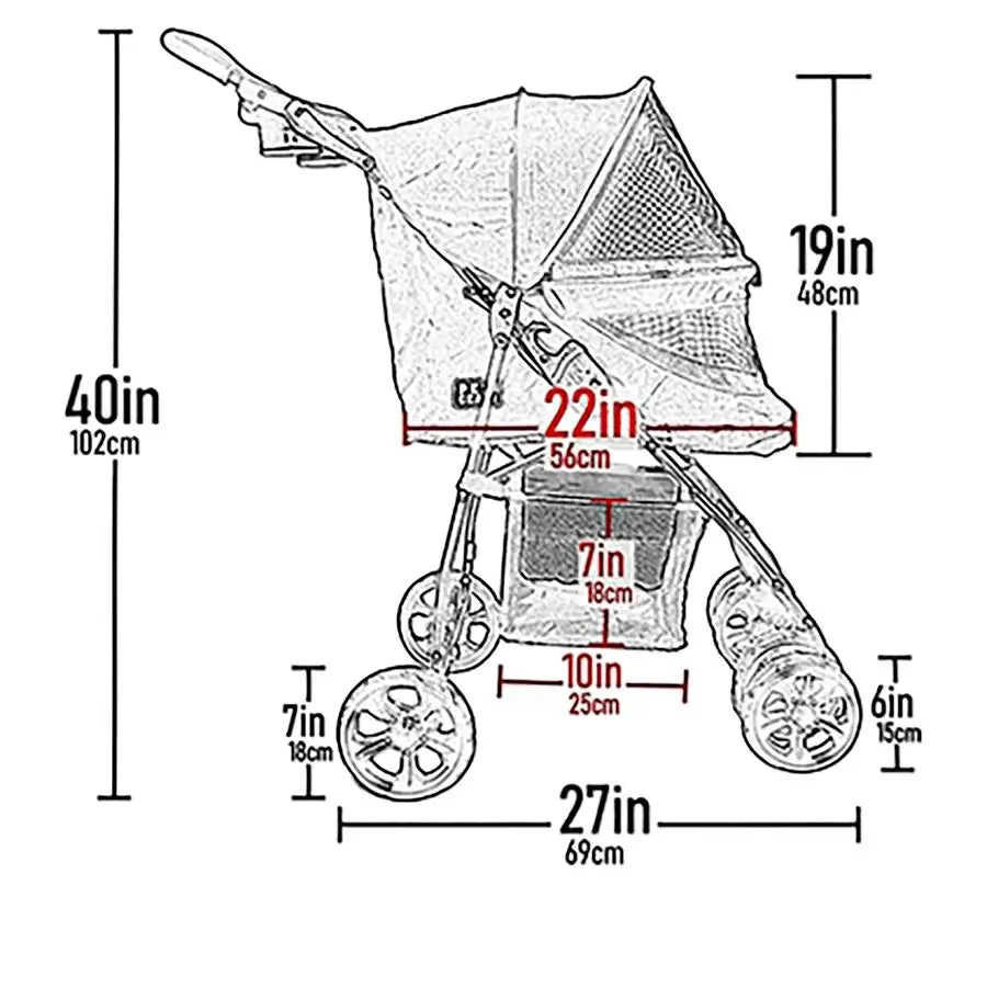 Stroller for S/M Cats/Dogs