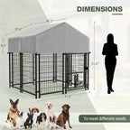 Sturdy Steel Outdoor Dog Kennel