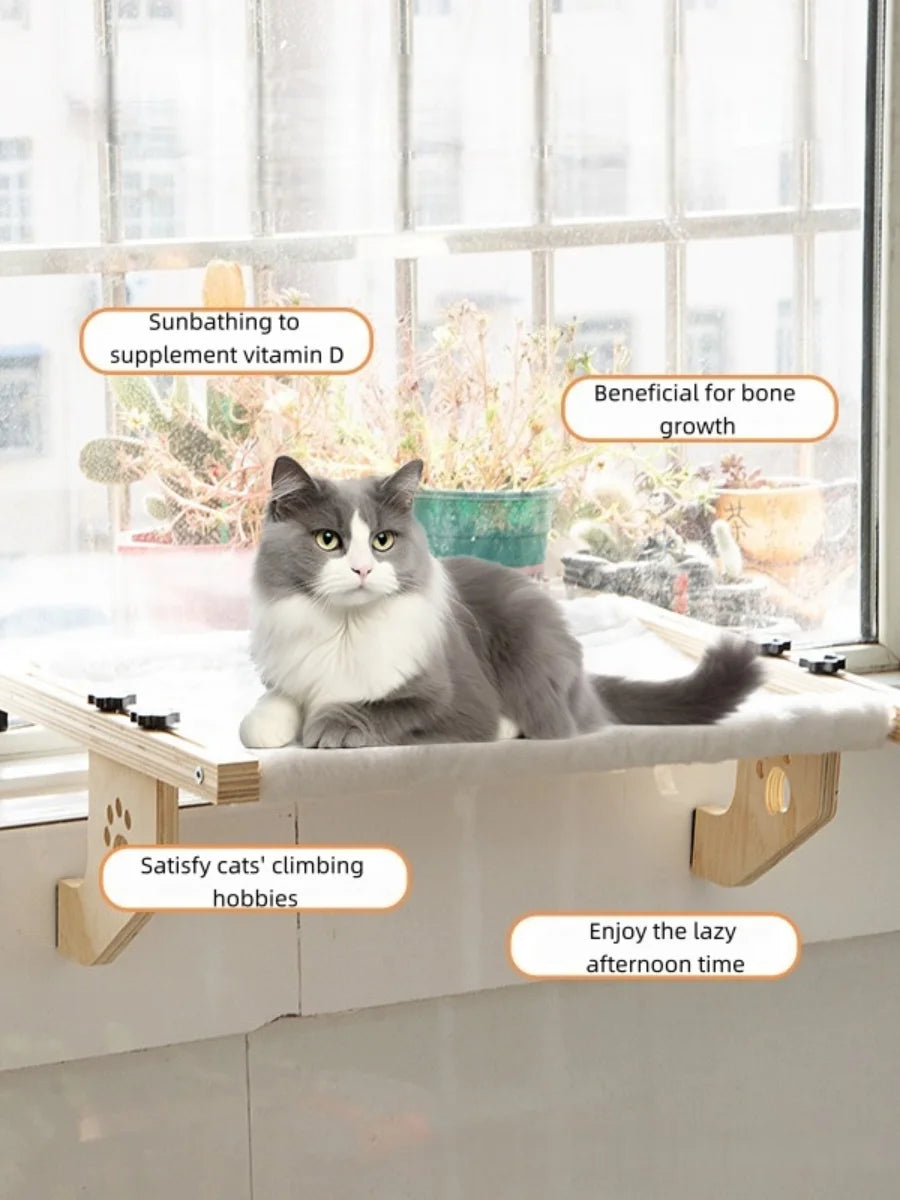 Cat window sill, cat window hammock