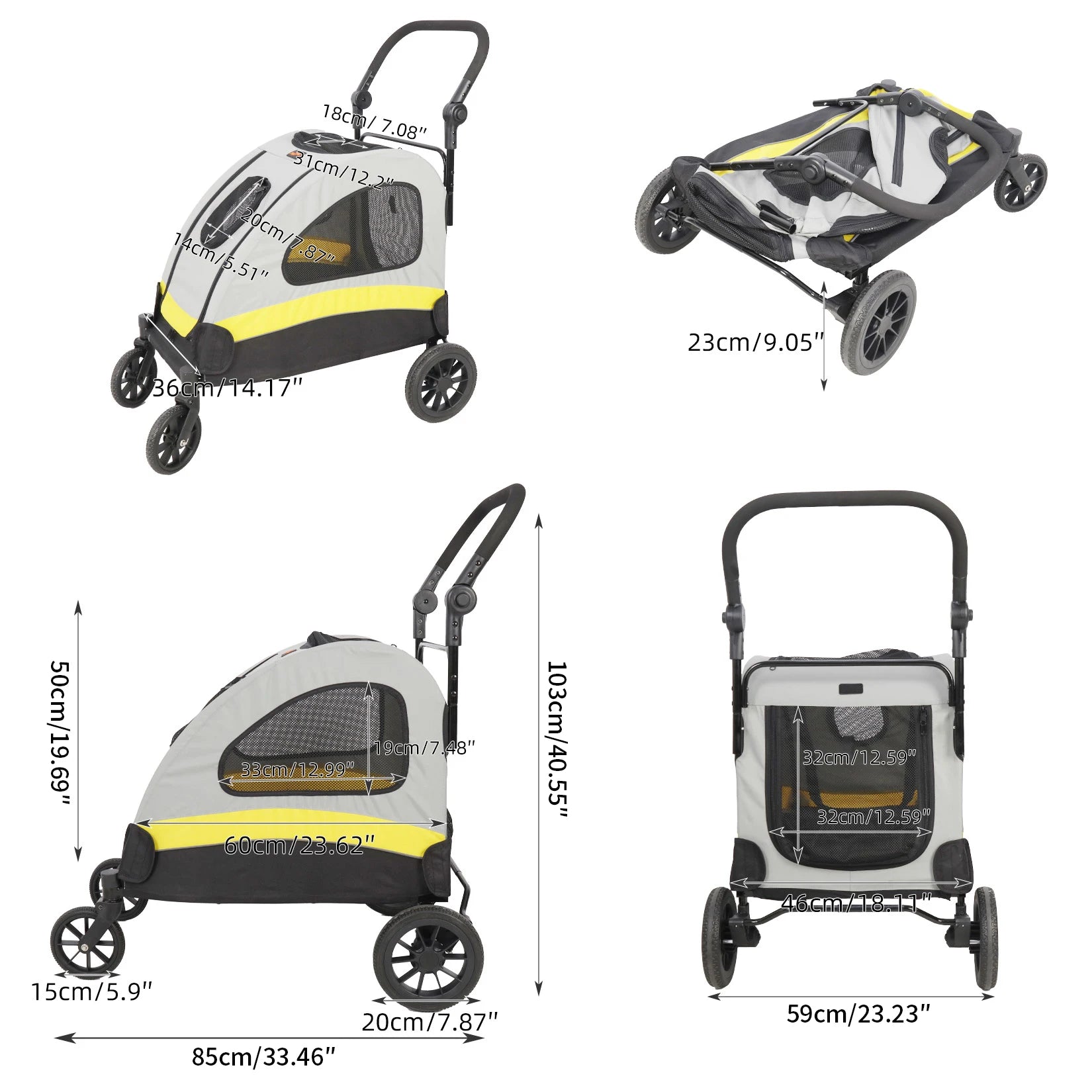 Premium Dog Stroller Pram