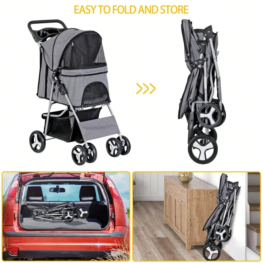 Pet Stroller Travel Carrier