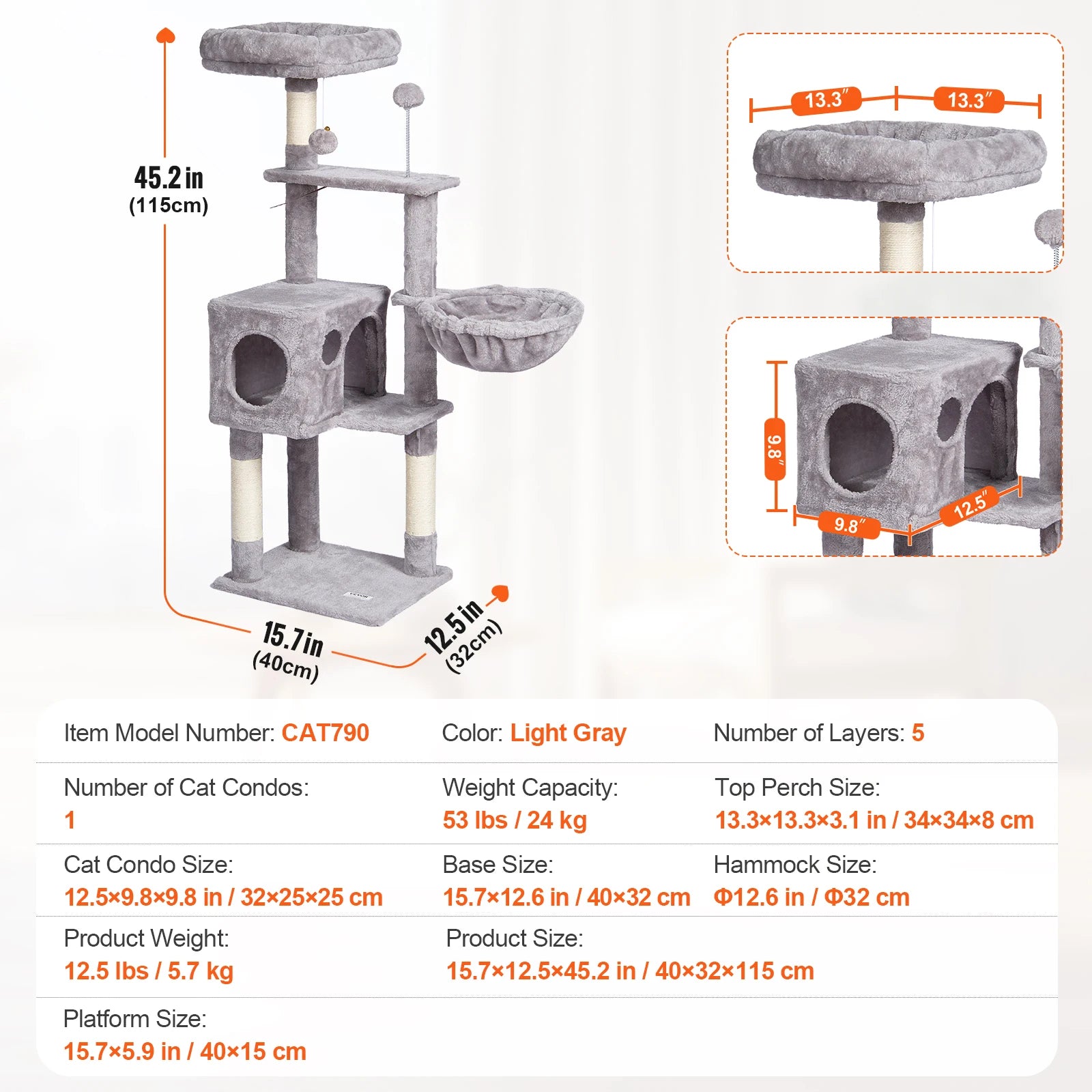 Cat Tree for Indoor Cats